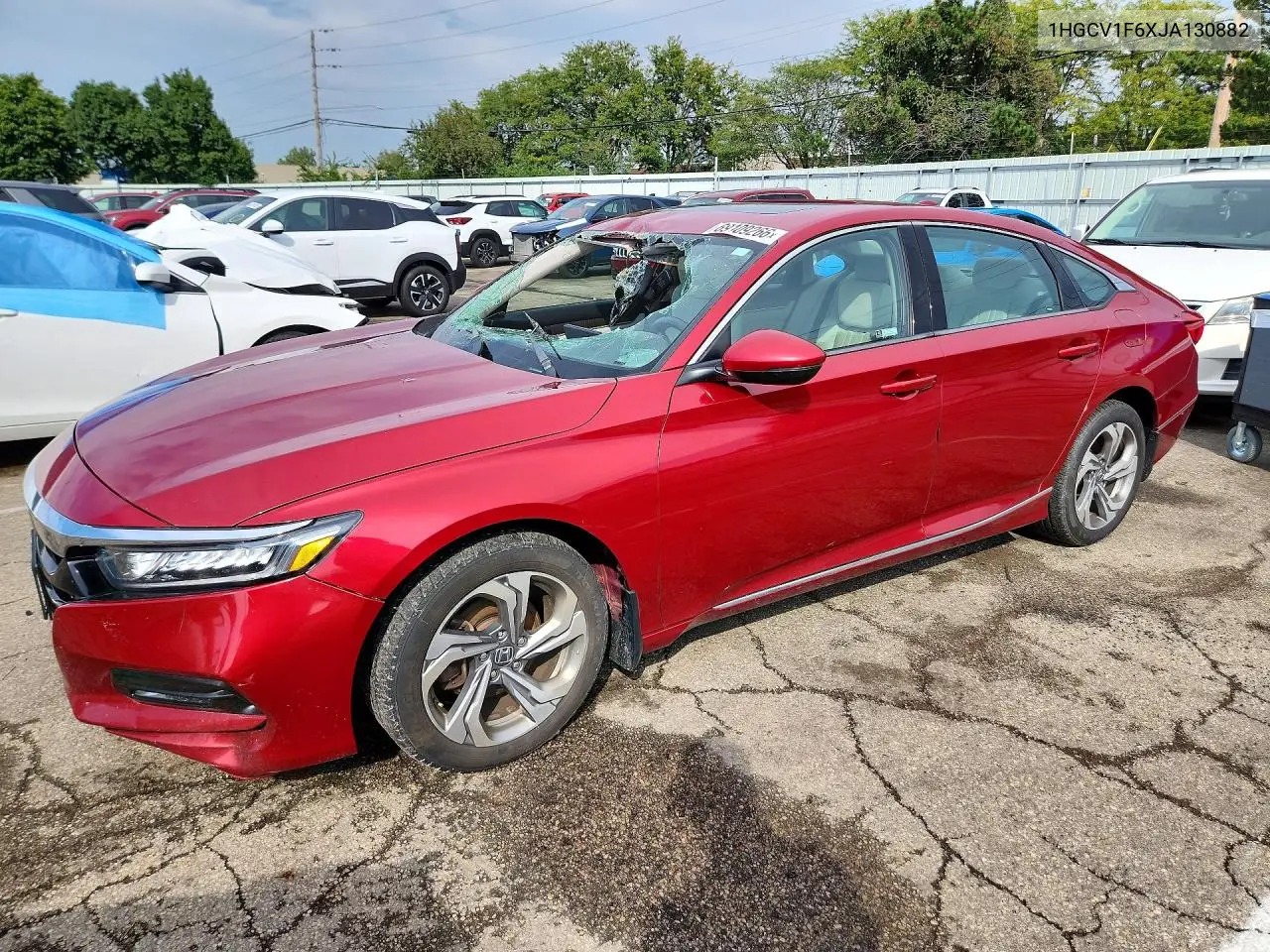 HONDA ACCORD 2018, VIN 1HGCV1F6XJA130882