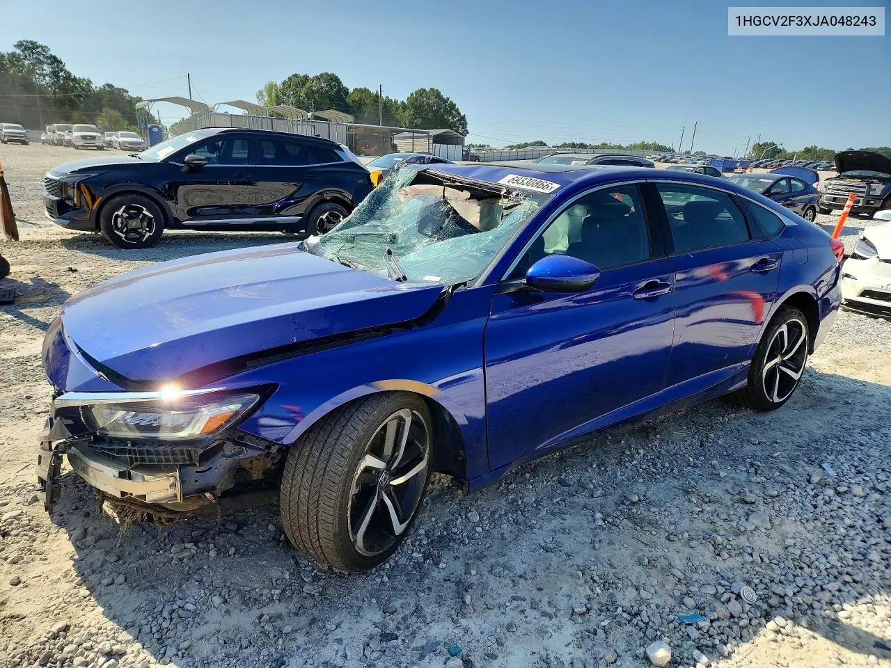 HONDA ACCORD 2018, VIN 1HGCV2F3XJA048243