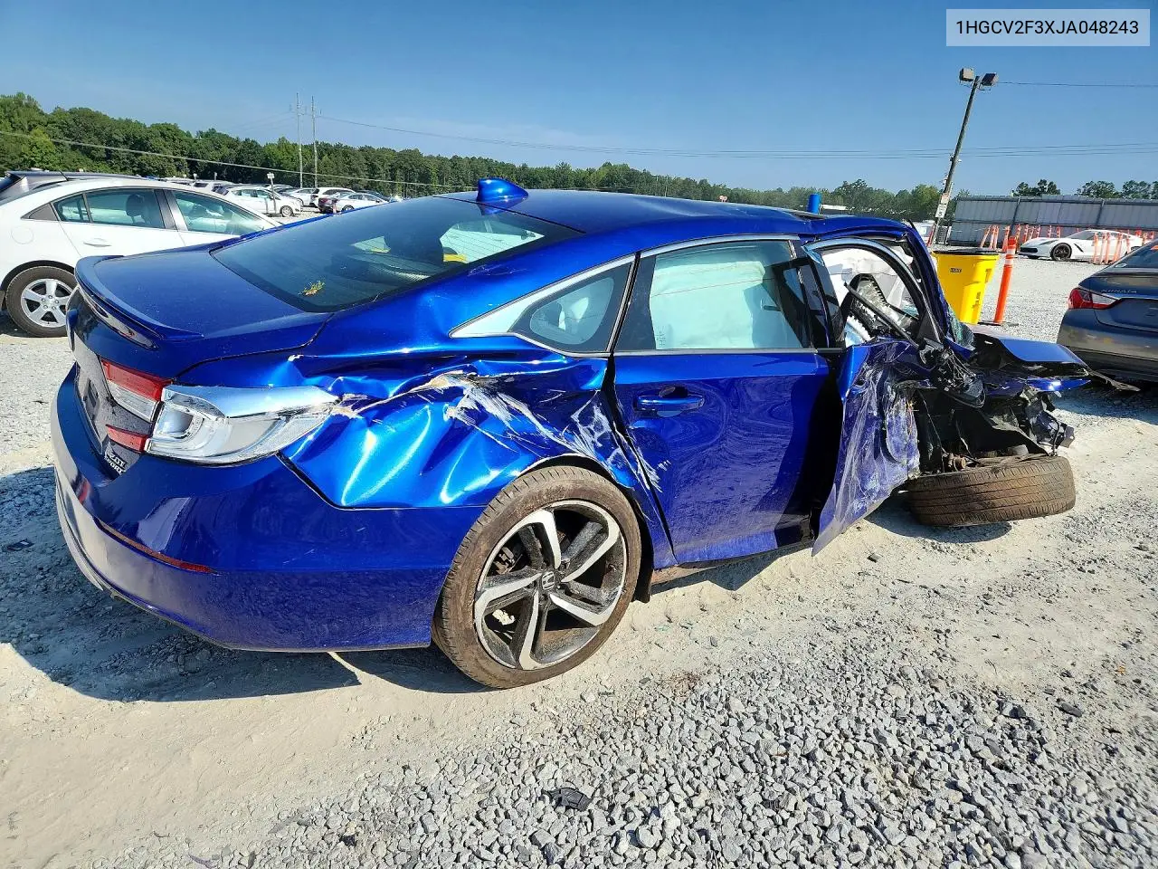 2018 HONDA ACCORD VIN 1HGCV2F3XJA048243 — фото 3