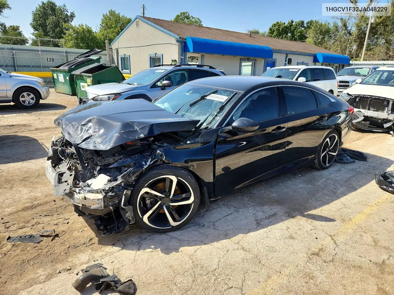 HONDA ACCORD 2018, VIN 1HGCV1F32JA048229