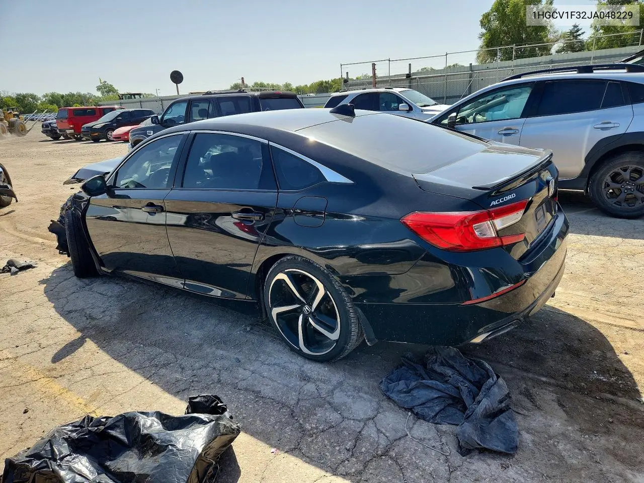 2018 HONDA ACCORD VIN 1HGCV1F32JA048229 — фото 2