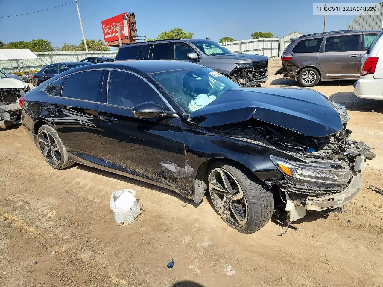2018 HONDA ACCORD VIN 1HGCV1F32JA048229 — фото 4