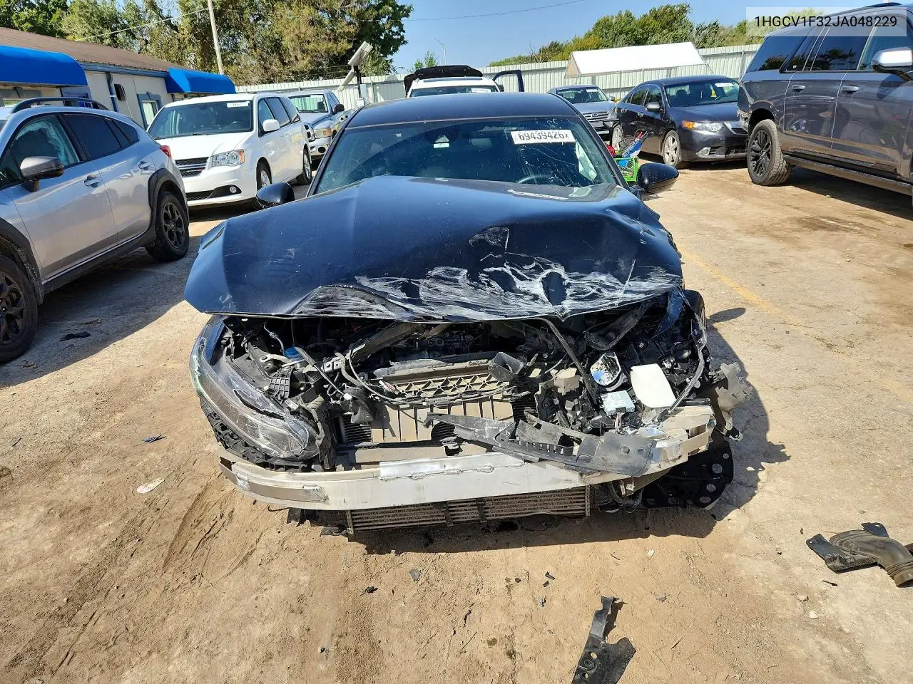 2018 HONDA ACCORD VIN 1HGCV1F32JA048229 — фото 5