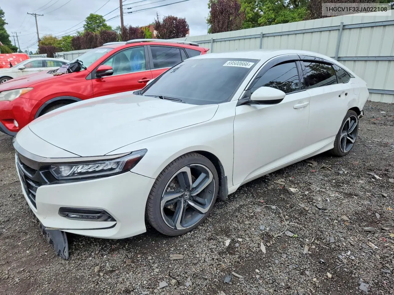 HONDA ACCORD 2018, VIN 1HGCV1F33JA022108