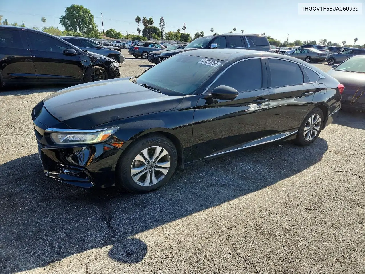 HONDA ACCORD 2018, VIN 1HGCV1F58JA050939