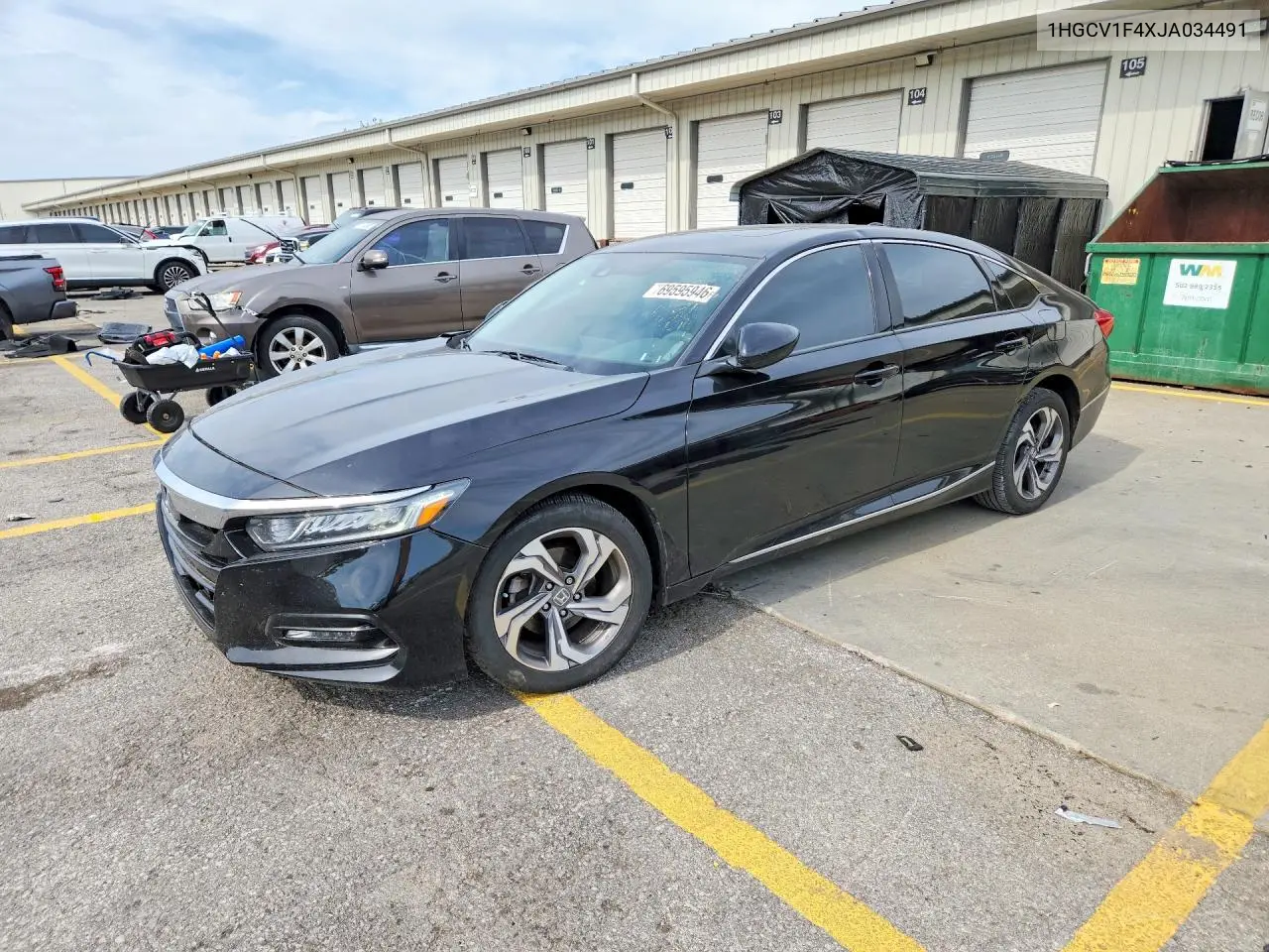 HONDA ACCORD 2018, VIN 1HGCV1F4XJA034491