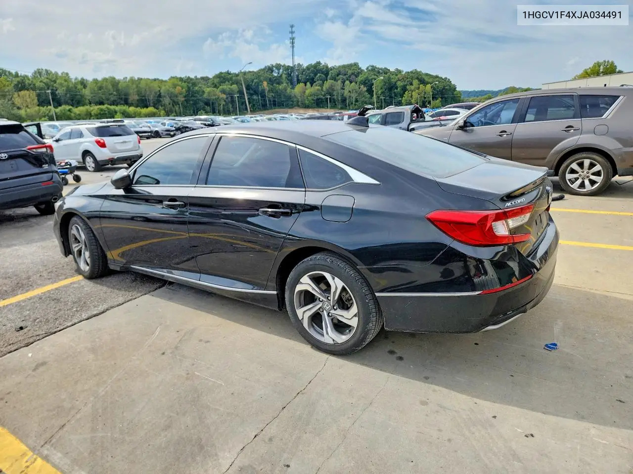 2018 HONDA ACCORD VIN 1HGCV1F4XJA034491 — фото 2