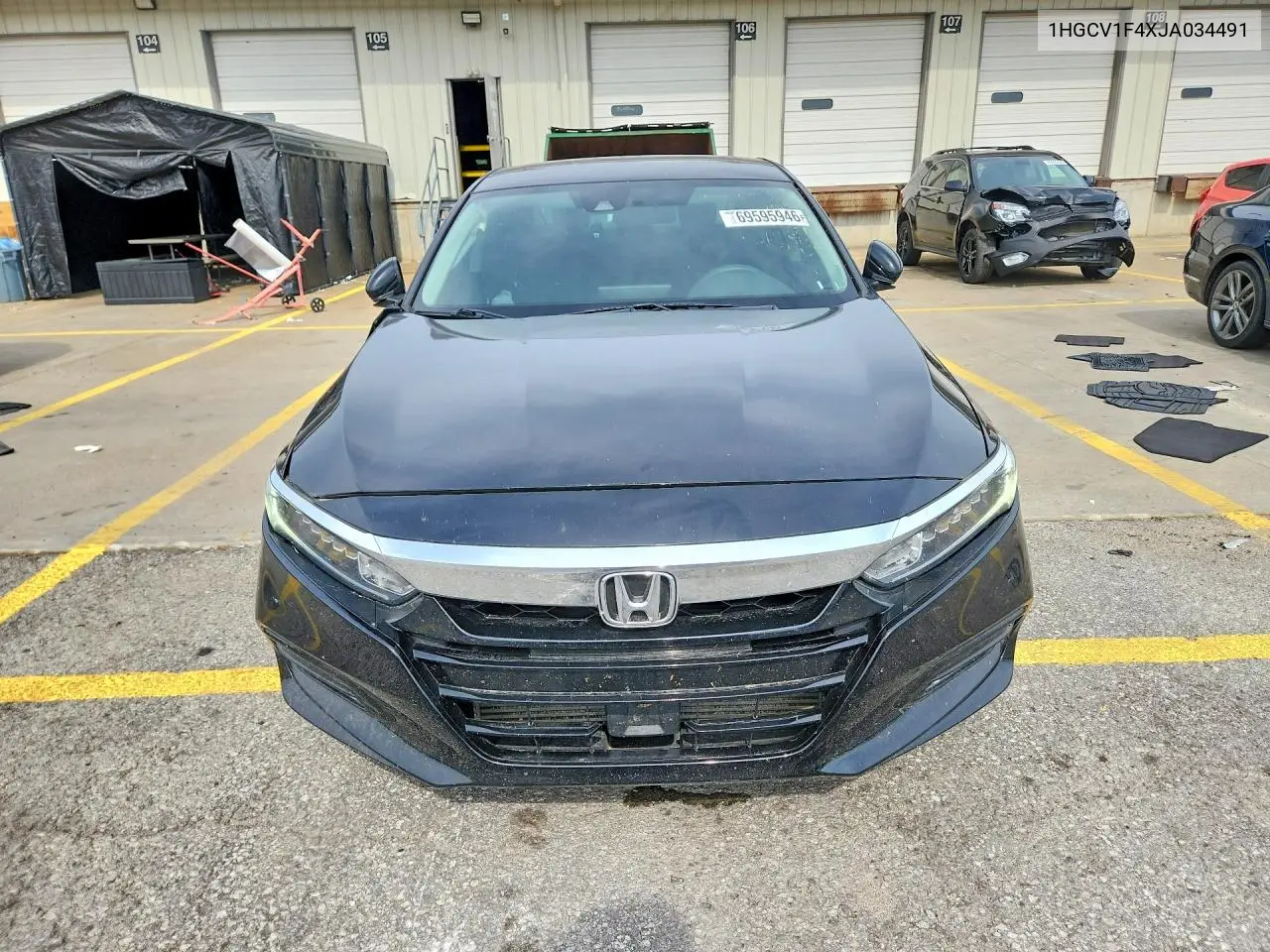 2018 HONDA ACCORD VIN 1HGCV1F4XJA034491 — фото 5