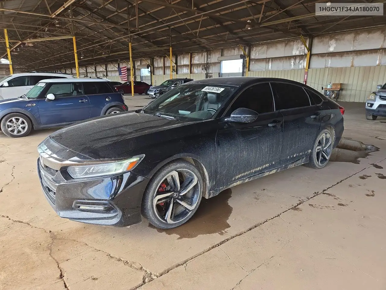 HONDA ACCORD 2018, VIN 1HGCV1F34JA180070