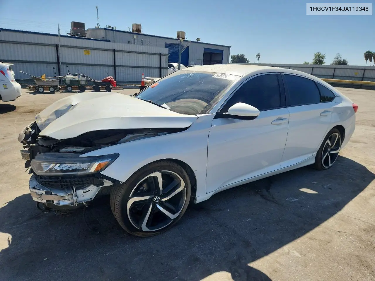 HONDA ACCORD 2018, VIN 1HGCV1F34JA119348