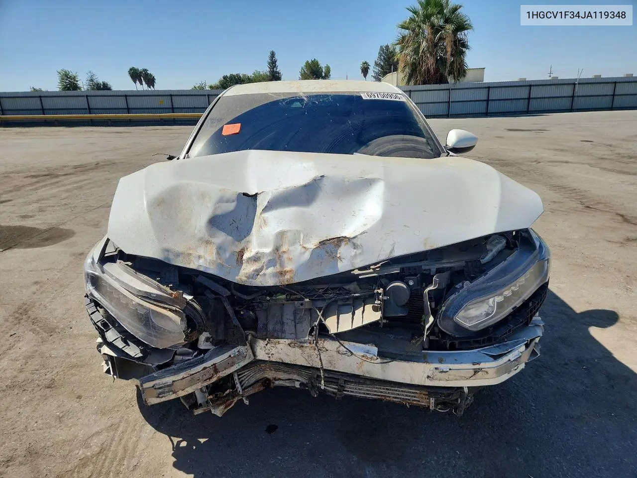 2018 HONDA ACCORD VIN 1HGCV1F34JA119348 — фото 5