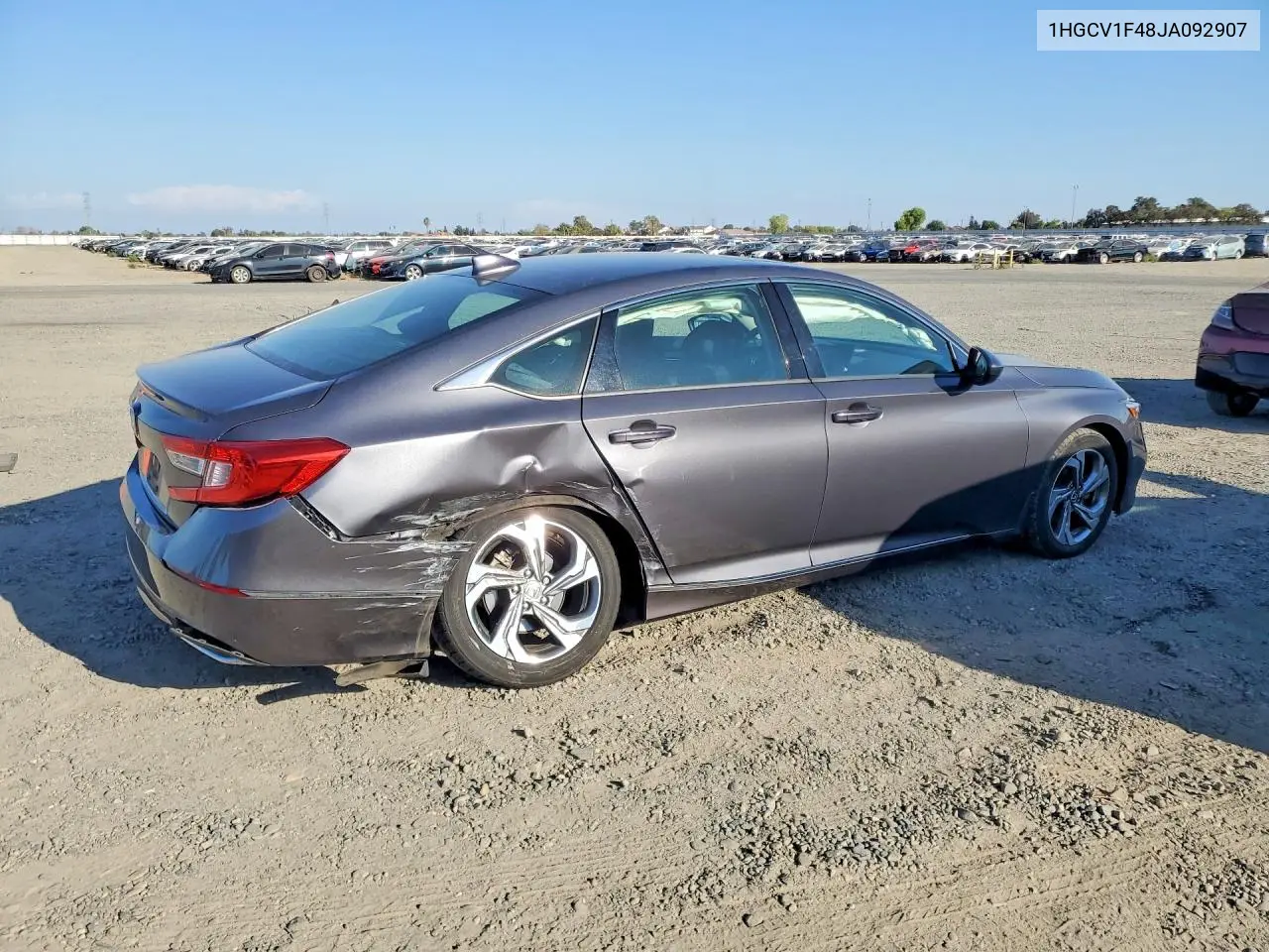 2018 HONDA ACCORD VIN 1HGCV1F48JA092907 — фото 3