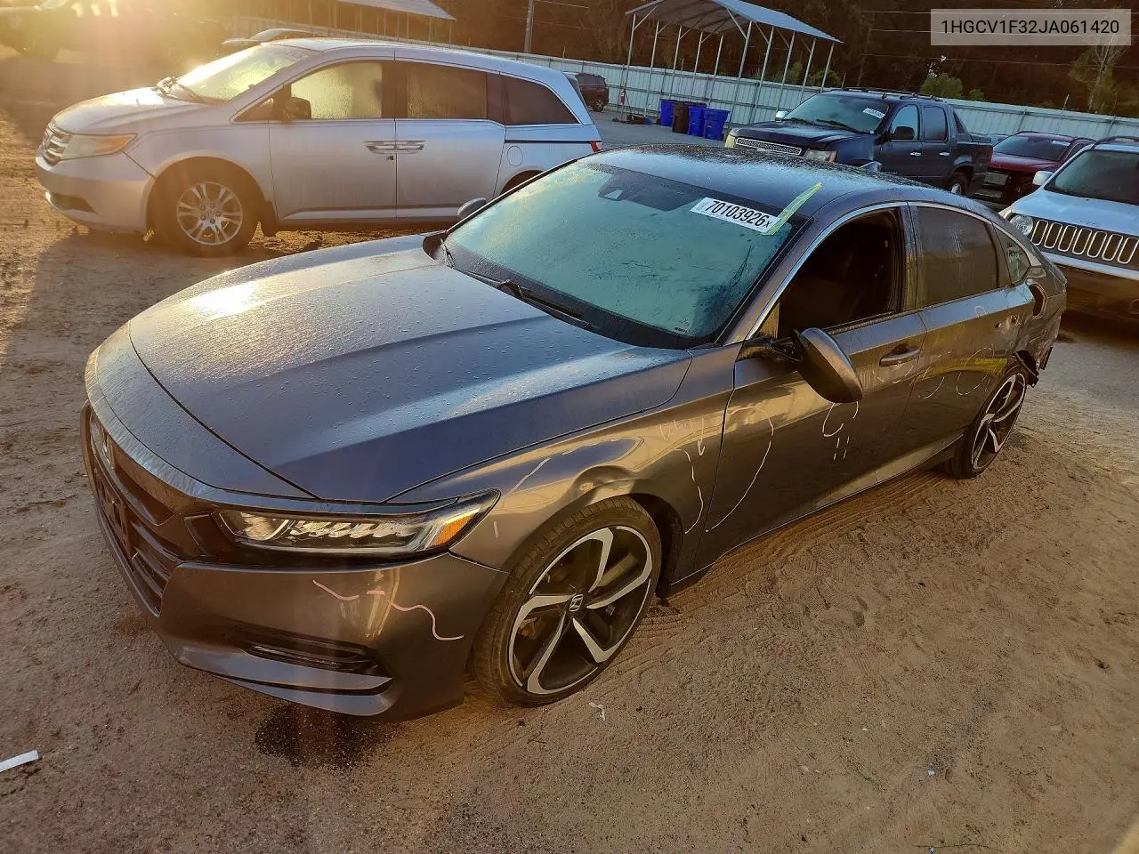 HONDA ACCORD 2018, VIN 1HGCV1F32JA061420