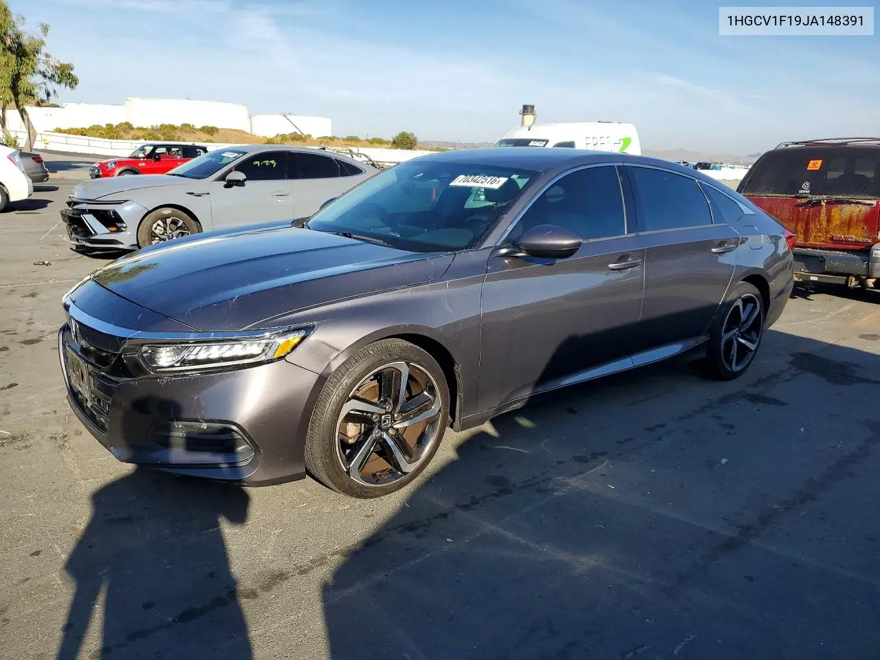 HONDA ACCORD 2018, VIN 1HGCV1F19JA148391