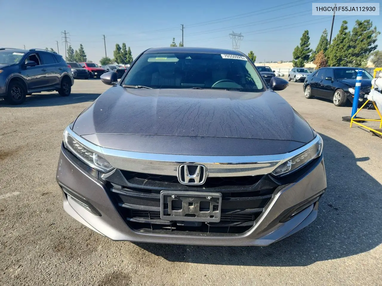 2018 HONDA ACCORD VIN 1HGCV1F55JA112930 — фото 5