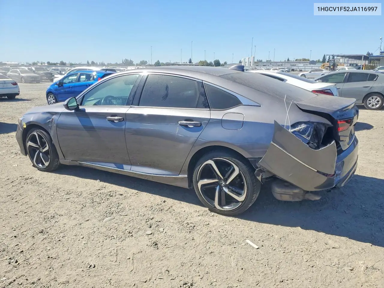 2018 HONDA ACCORD VIN 1HGCV1F52JA116997 — фото 2