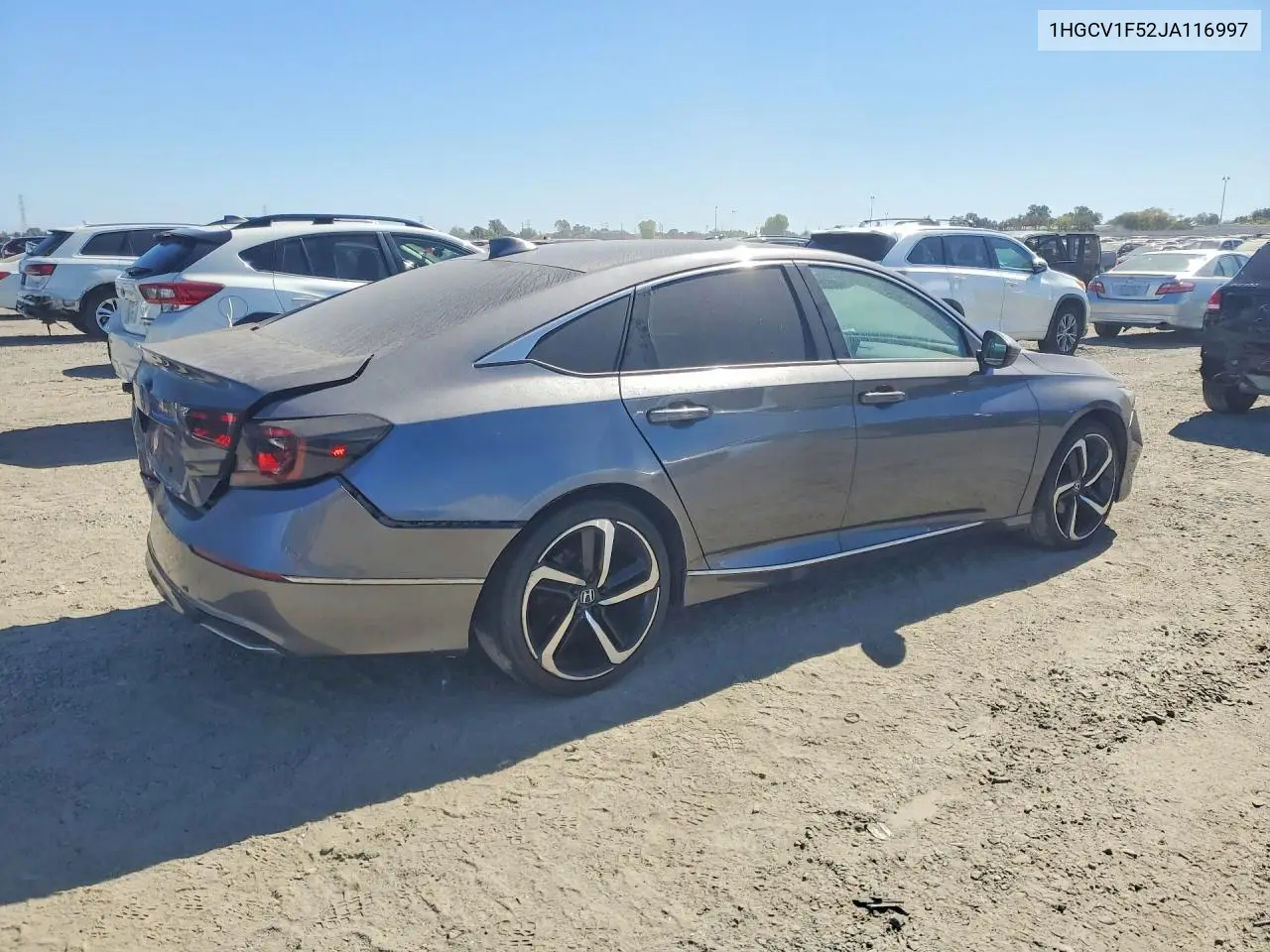 2018 HONDA ACCORD VIN 1HGCV1F52JA116997 — фото 3