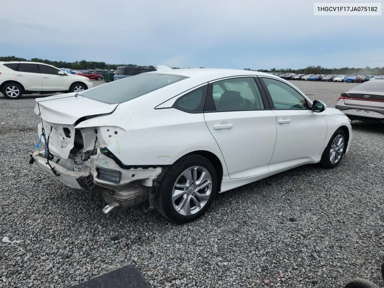 2018 HONDA ACCORD VIN 1HGCV1F17JA075182 — фото 3