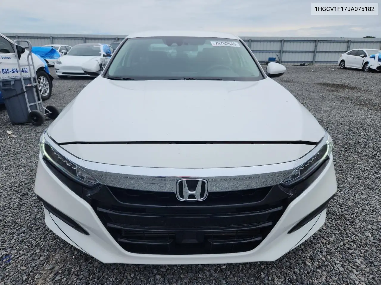 2018 HONDA ACCORD VIN 1HGCV1F17JA075182 — фото 5