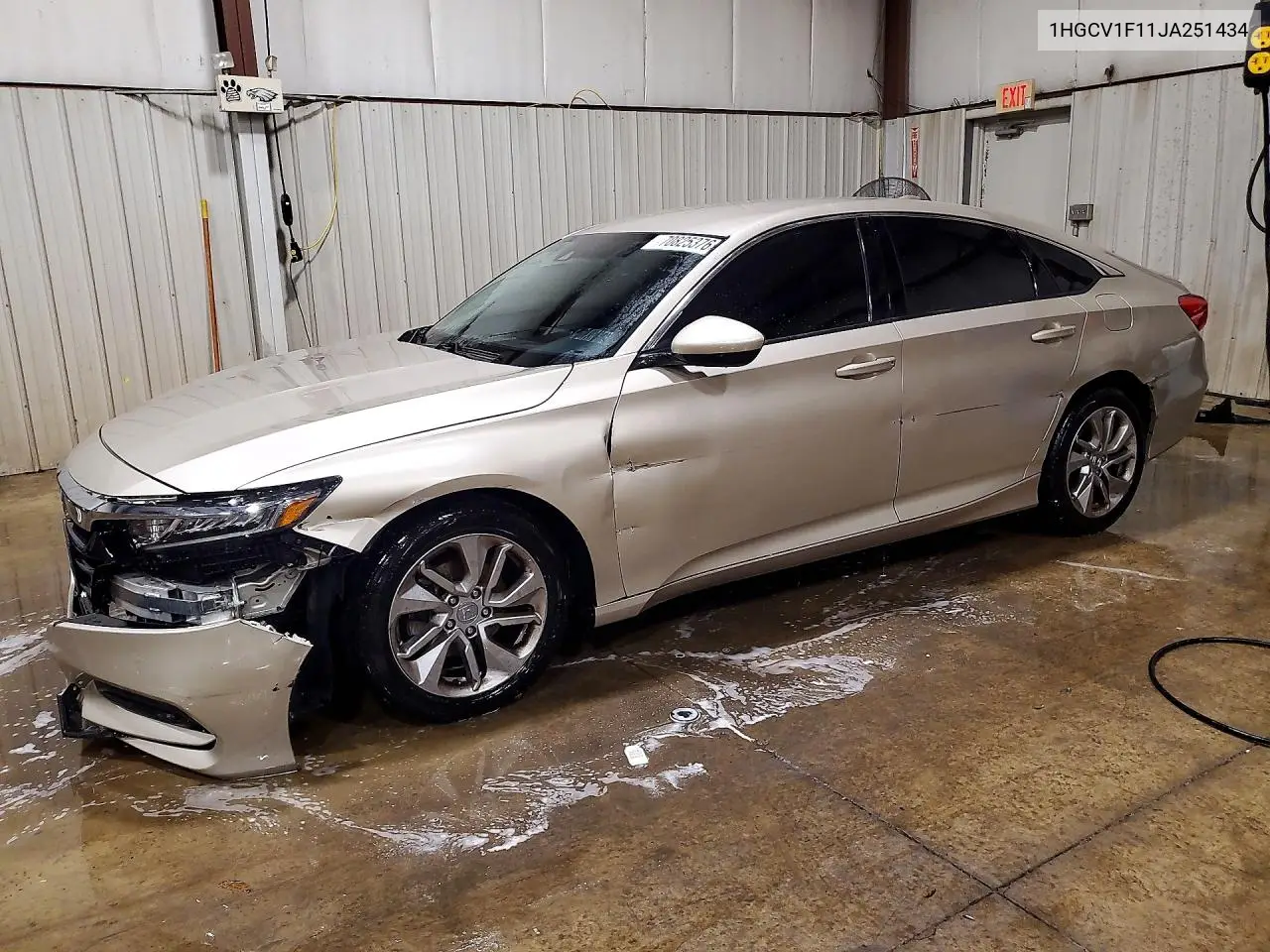 HONDA ACCORD 2018, VIN 1HGCV1F11JA251434