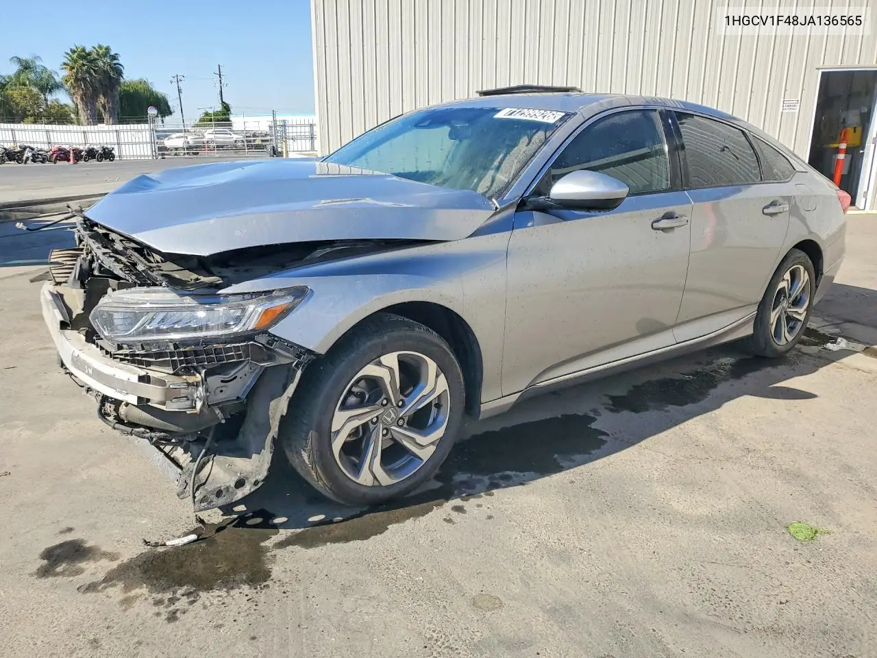 HONDA ACCORD 2018, VIN 1HGCV1F48JA136565