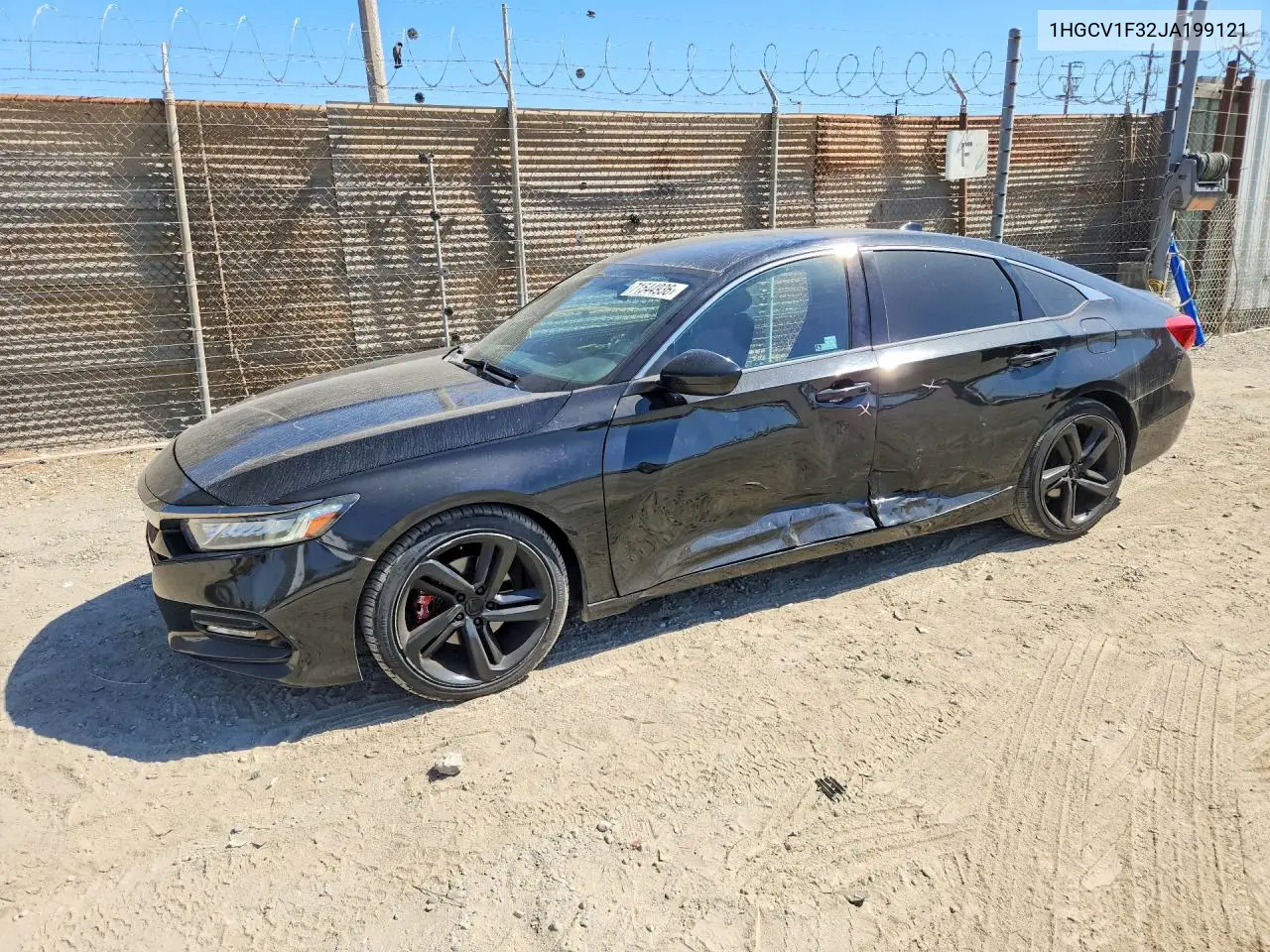 HONDA ACCORD 2018, VIN 1HGCV1F32JA199121
