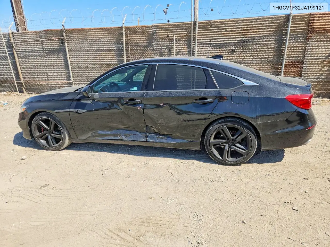 2018 HONDA ACCORD VIN 1HGCV1F32JA199121 — фото 2