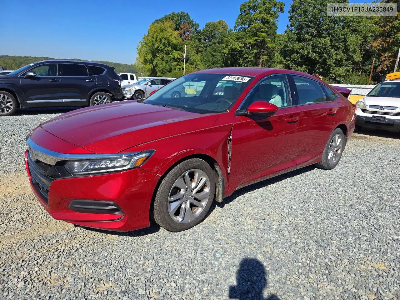 HONDA ACCORD 2018, VIN 1HGCV1F15JA235849