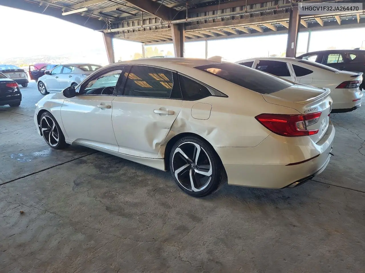 2018 HONDA ACCORD VIN 1HGCV1F32JA264470 — фото 2