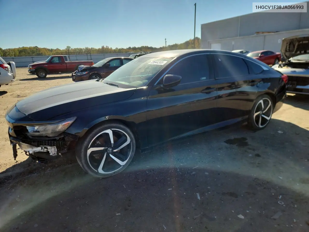 HONDA ACCORD 2018, VIN 1HGCV1F38JA066993