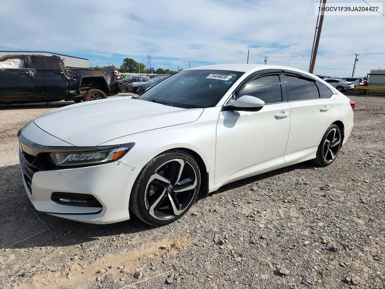 HONDA ACCORD 2018, VIN 1HGCV1F39JA204427