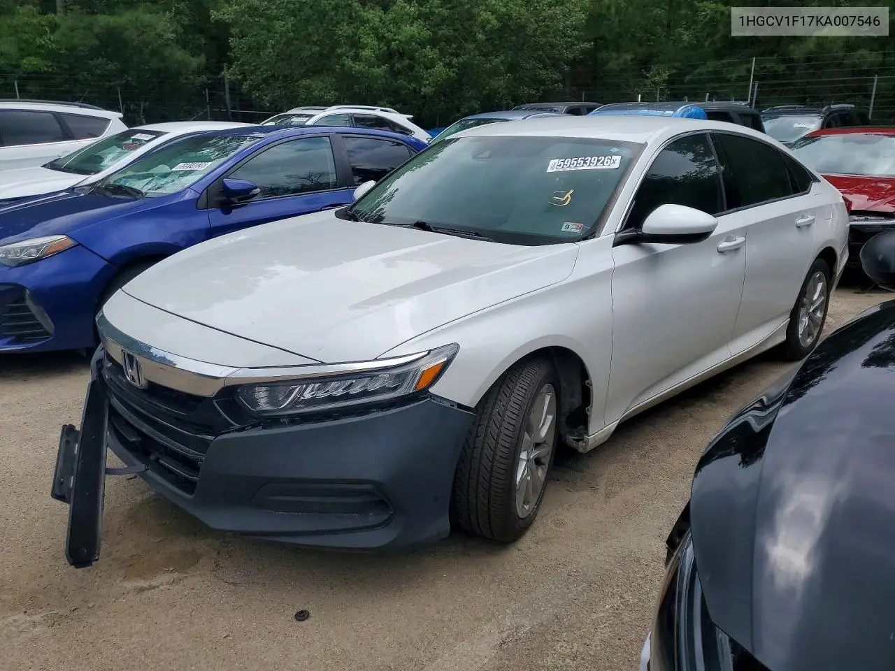 HONDA ACCORD 2019, VIN 1HGCV1F17KA007546