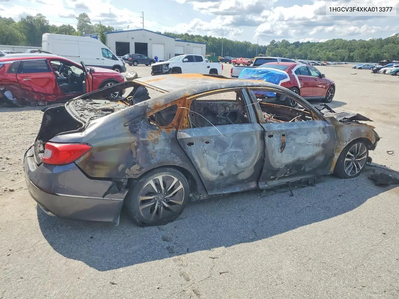 2019 HONDA ACCORD VIN 1HGCV3F4XKA013377 — фото 3