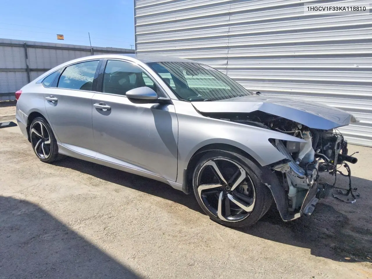 2019 HONDA ACCORD VIN 1HGCV1F33KA118810 — фото 4
