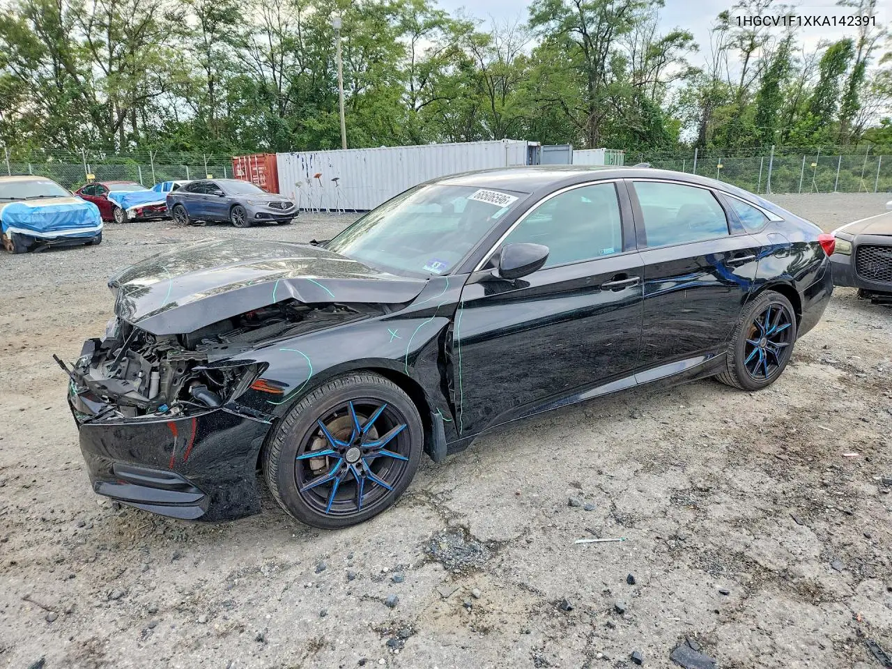 HONDA ACCORD 2019, VIN 1HGCV1F1XKA142391