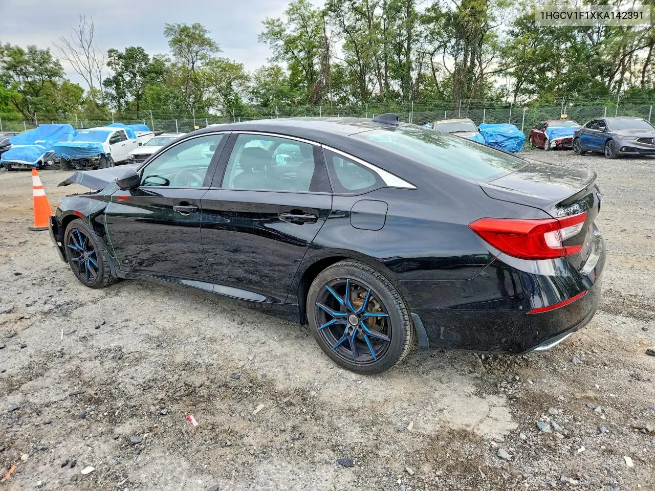 2019 HONDA ACCORD VIN 1HGCV1F1XKA142391 — фото 2