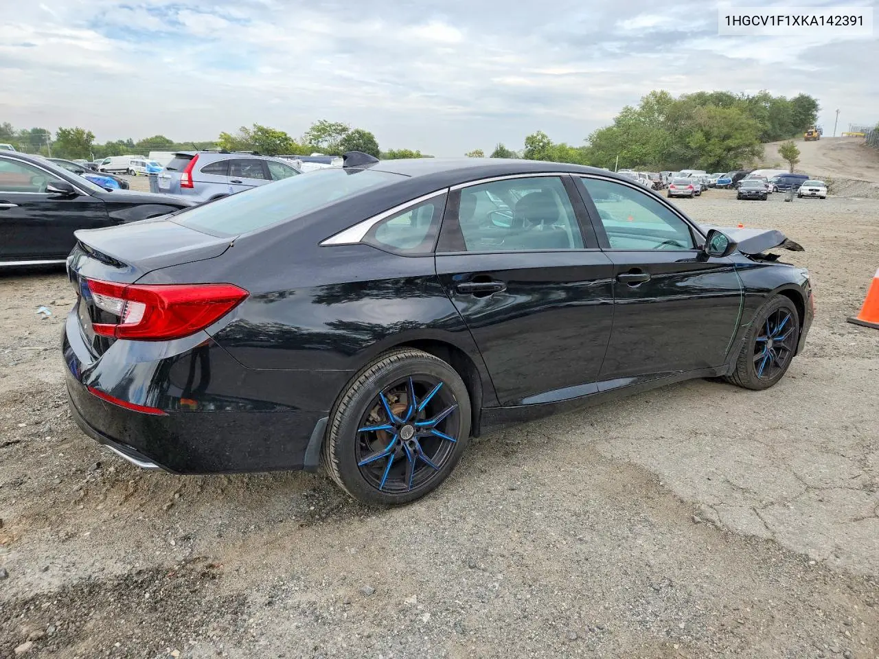 2019 HONDA ACCORD VIN 1HGCV1F1XKA142391 — фото 3