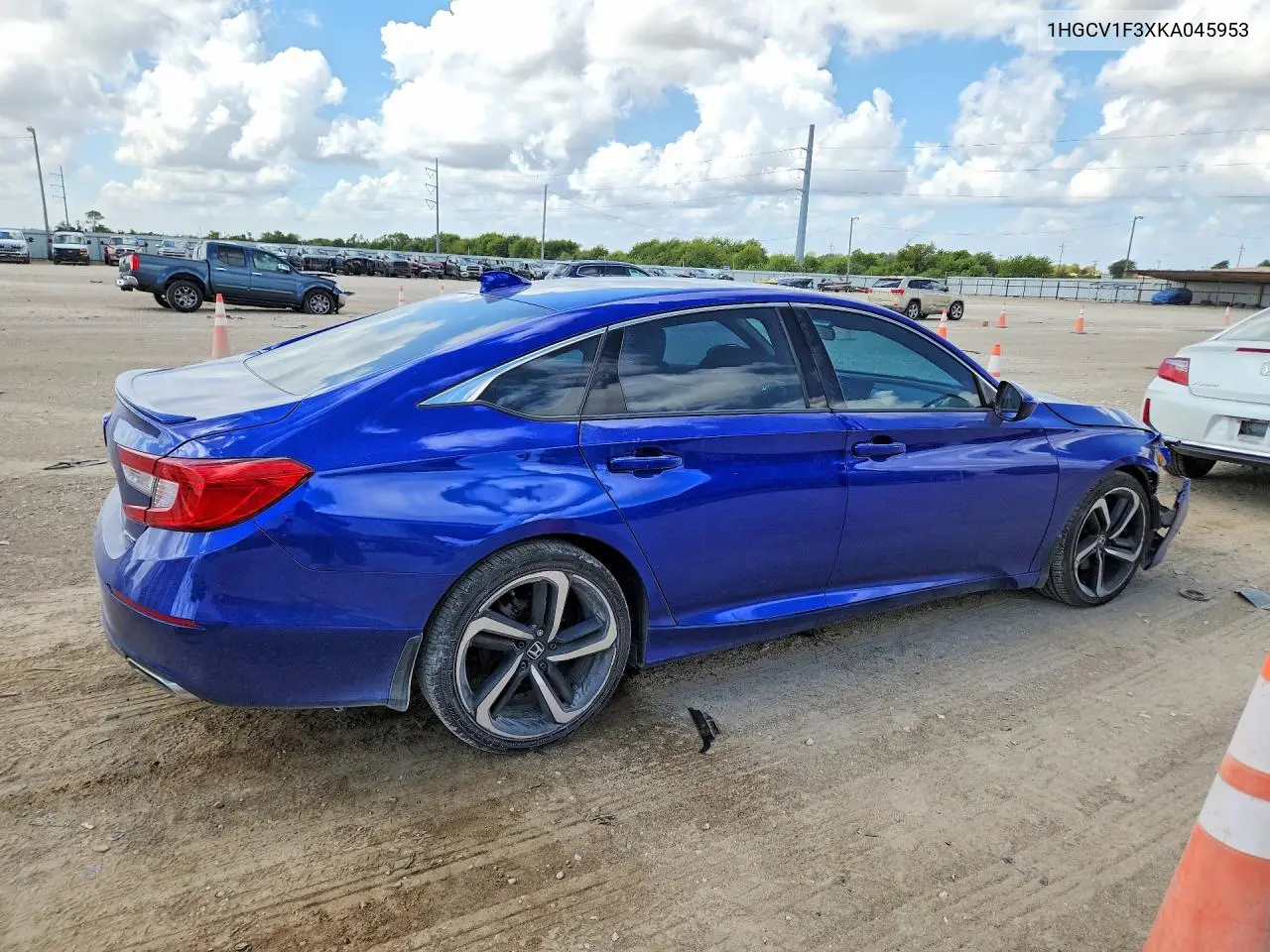 2019 HONDA ACCORD VIN 1HGCV1F3XKA045953 — фото 3