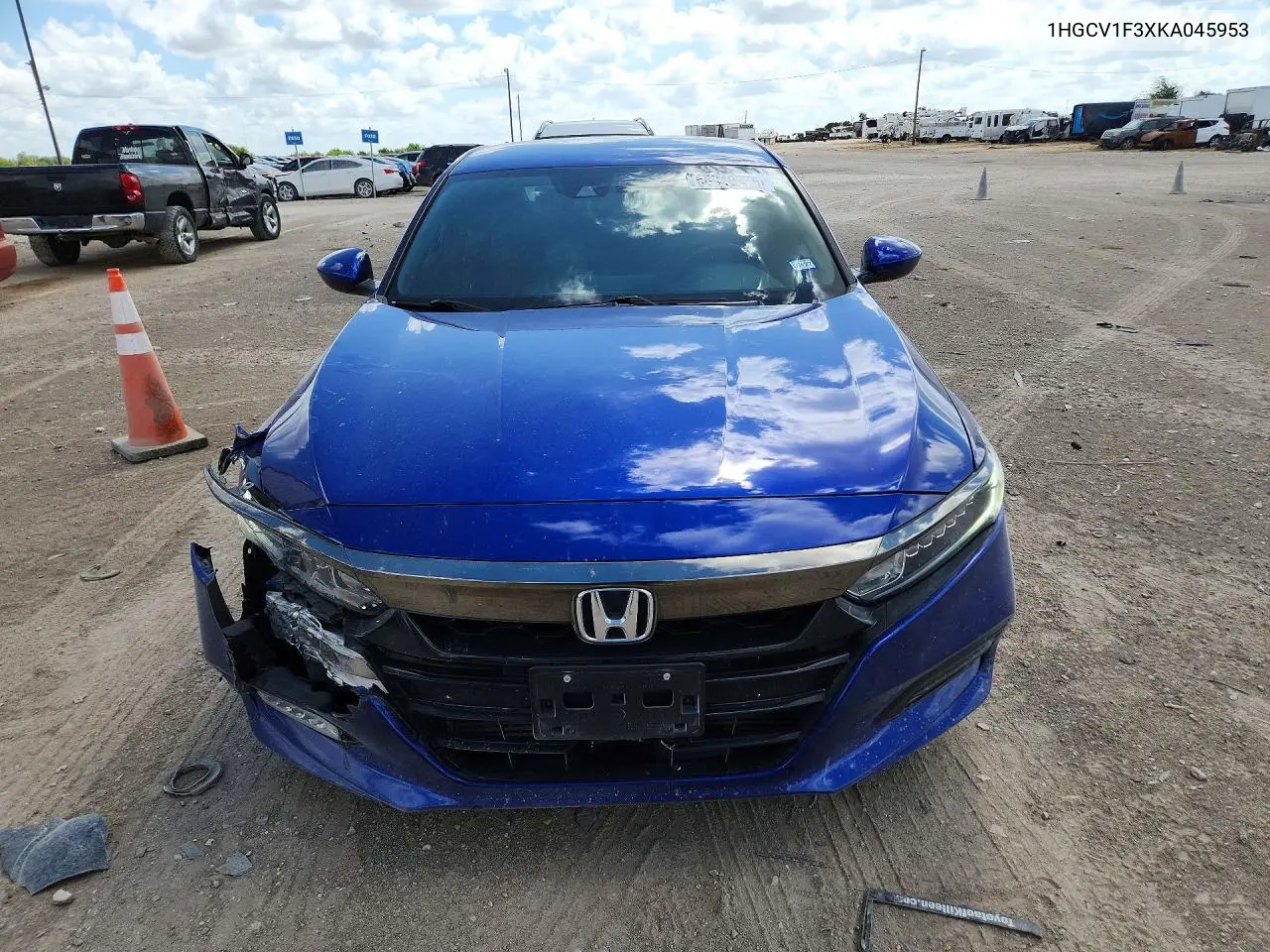 2019 HONDA ACCORD VIN 1HGCV1F3XKA045953 — фото 5