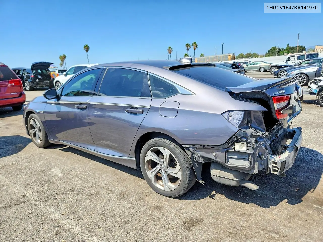 HONDA ACCORD 2019, VIN 1HGCV1F47KA141970