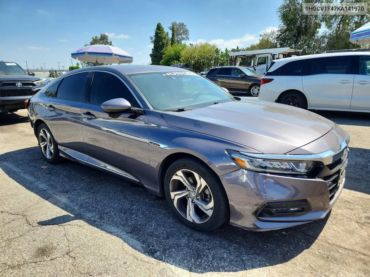 2019 HONDA ACCORD VIN 1HGCV1F47KA141970 — фото 3
