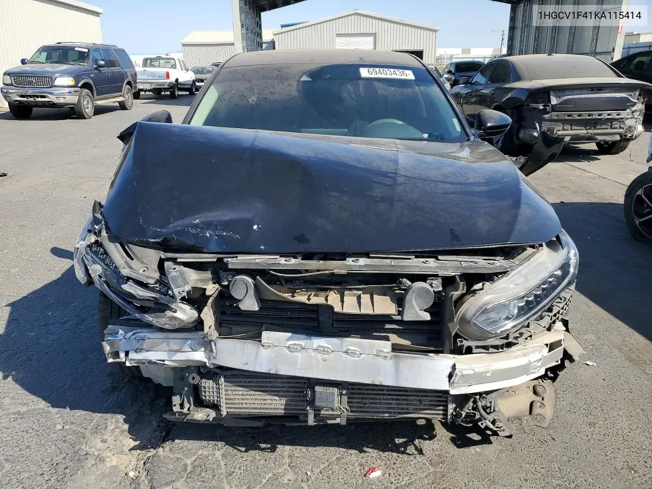 HONDA ACCORD 2019, VIN 1HGCV1F41KA115414