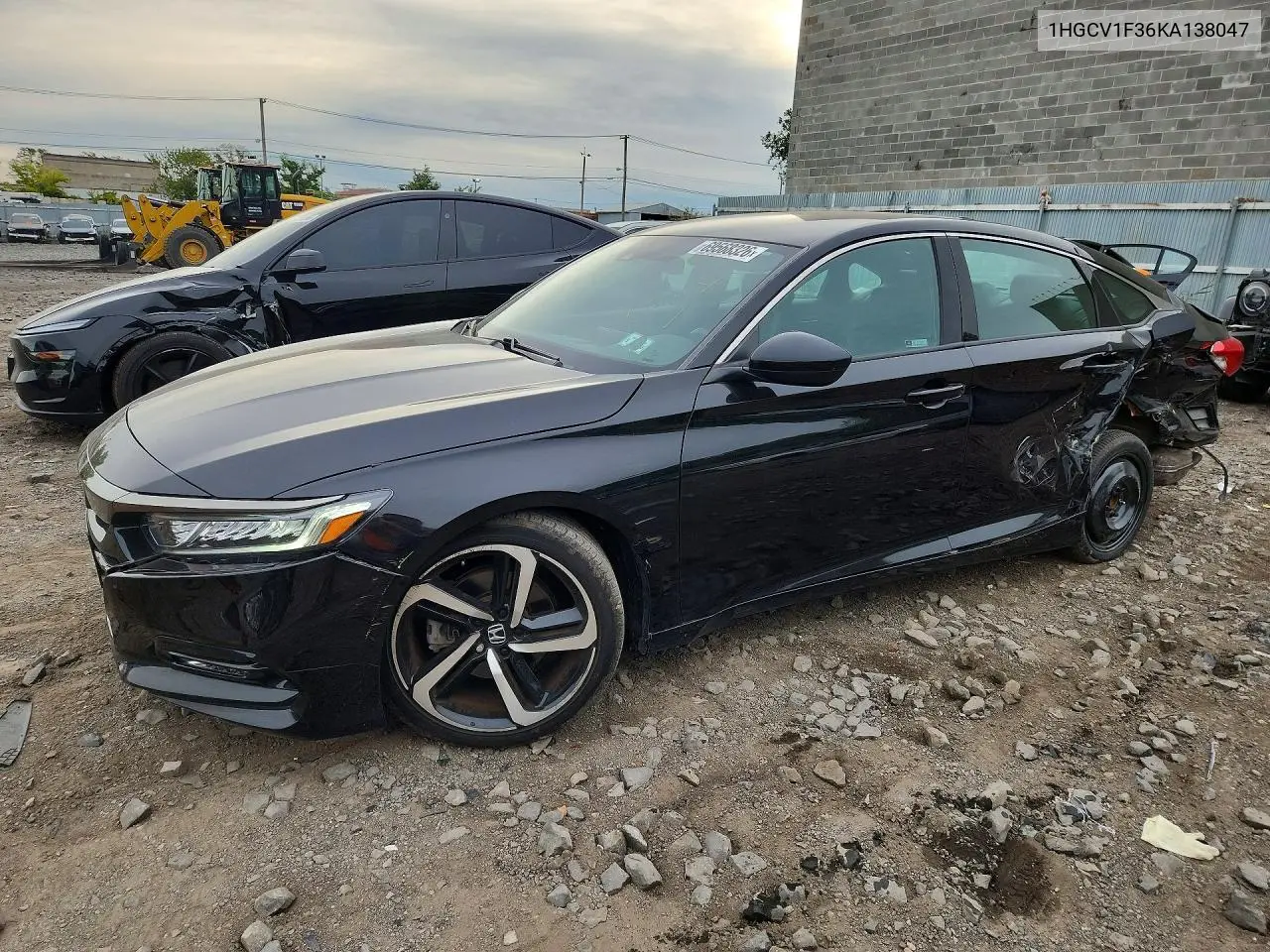 HONDA ACCORD 2019, VIN 1HGCV1F36KA138047