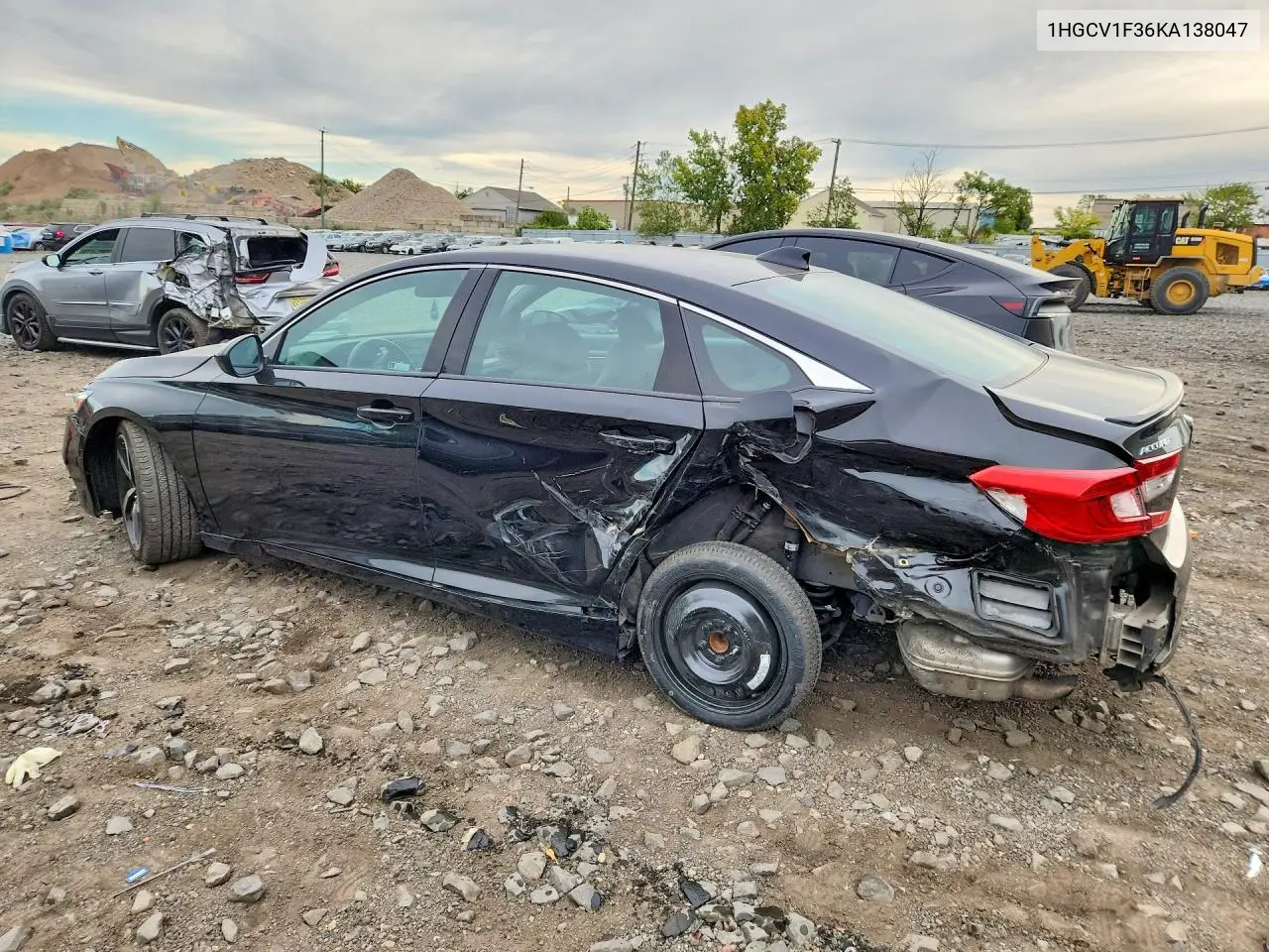 2019 HONDA ACCORD VIN 1HGCV1F36KA138047 — фото 2