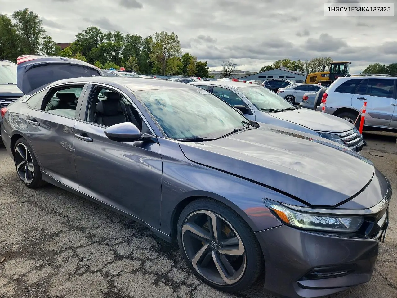 2019 HONDA ACCORD VIN 1HGCV1F33KA137325 — фото 4