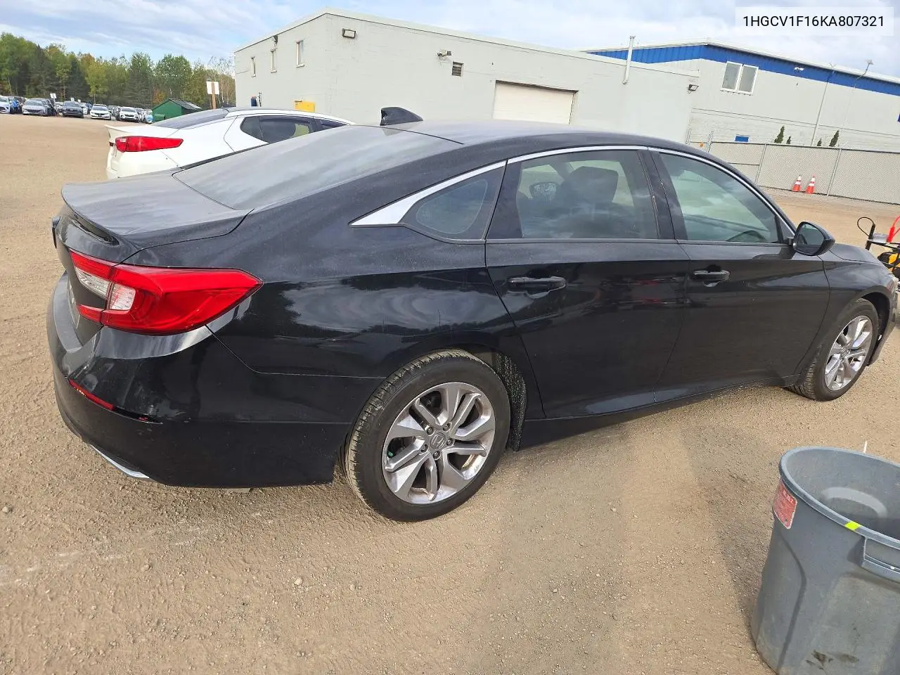 2019 HONDA ACCORD VIN 1HGCV1F16KA807321 — фото 3