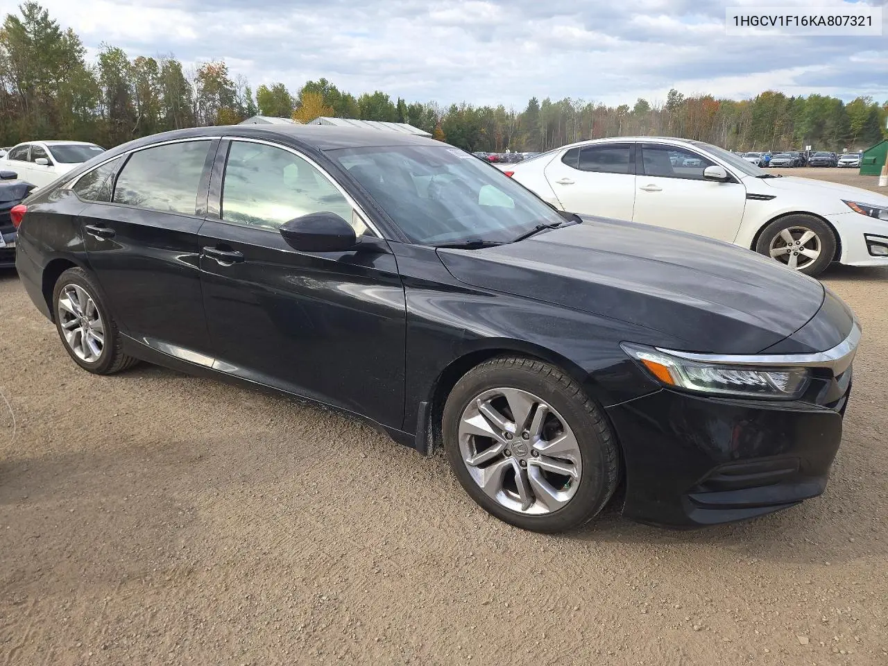 2019 HONDA ACCORD VIN 1HGCV1F16KA807321 — фото 4