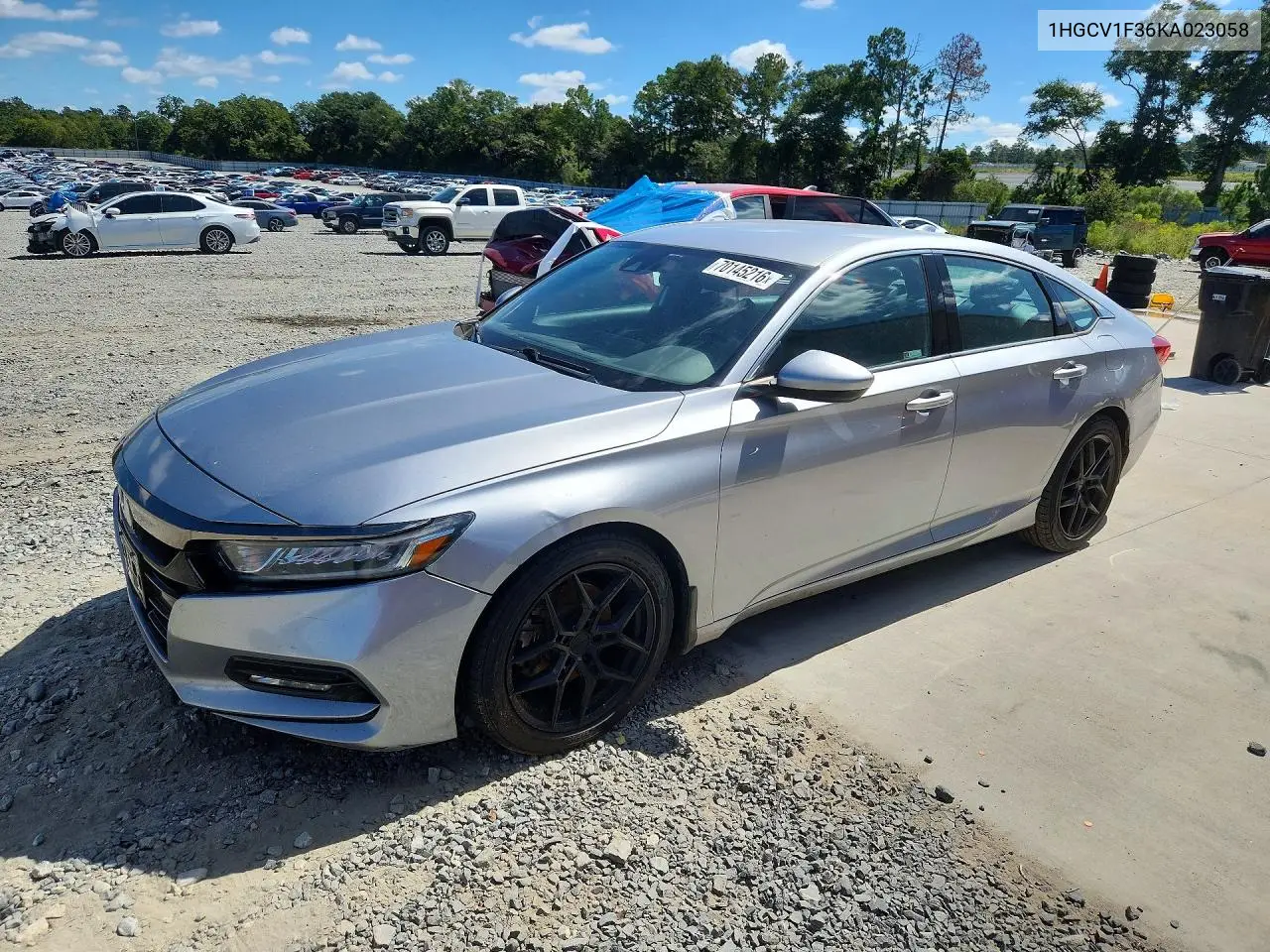 HONDA ACCORD 2019, VIN 1HGCV1F36KA023058