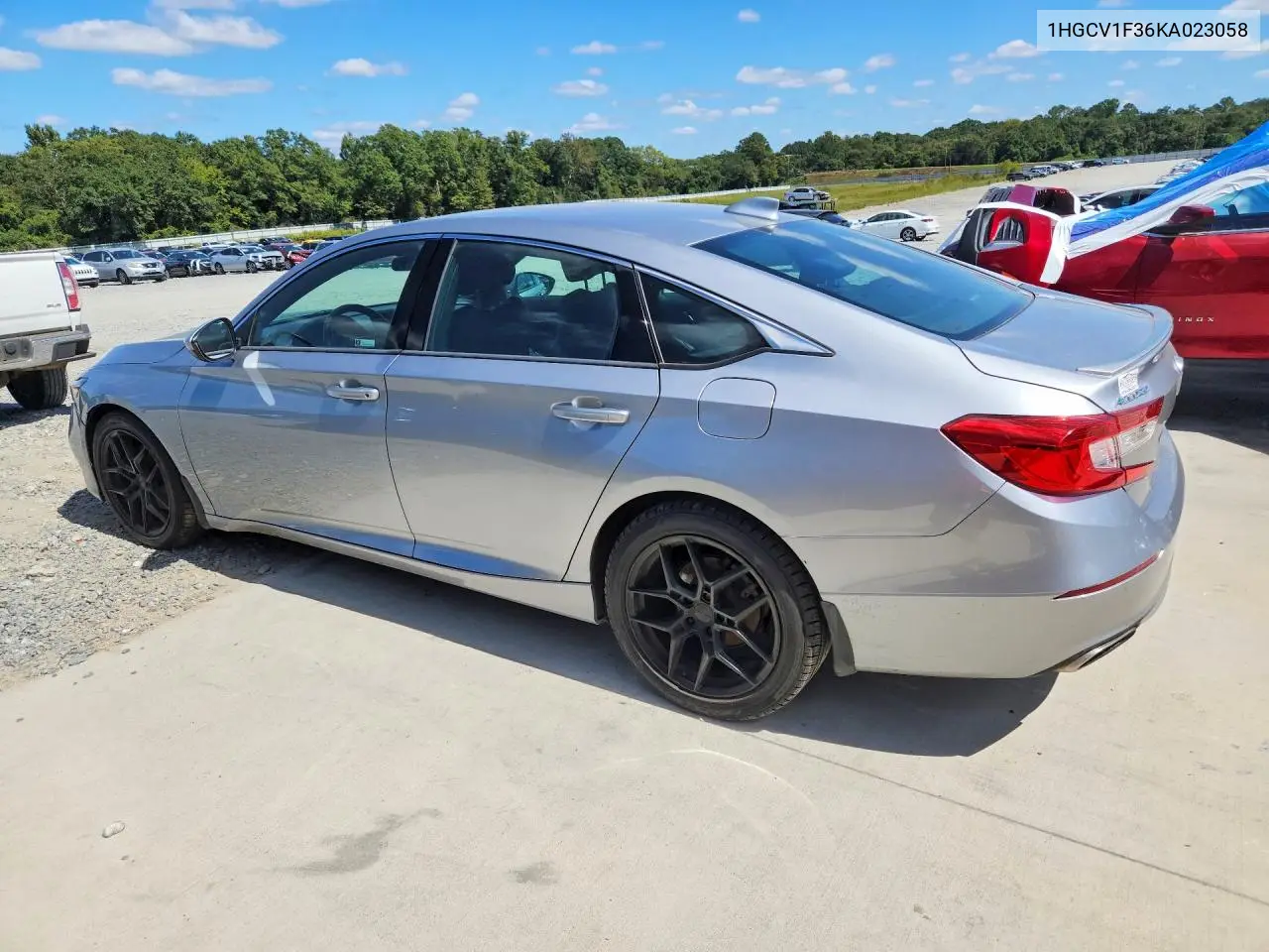 2019 HONDA ACCORD VIN 1HGCV1F36KA023058 — фото 2