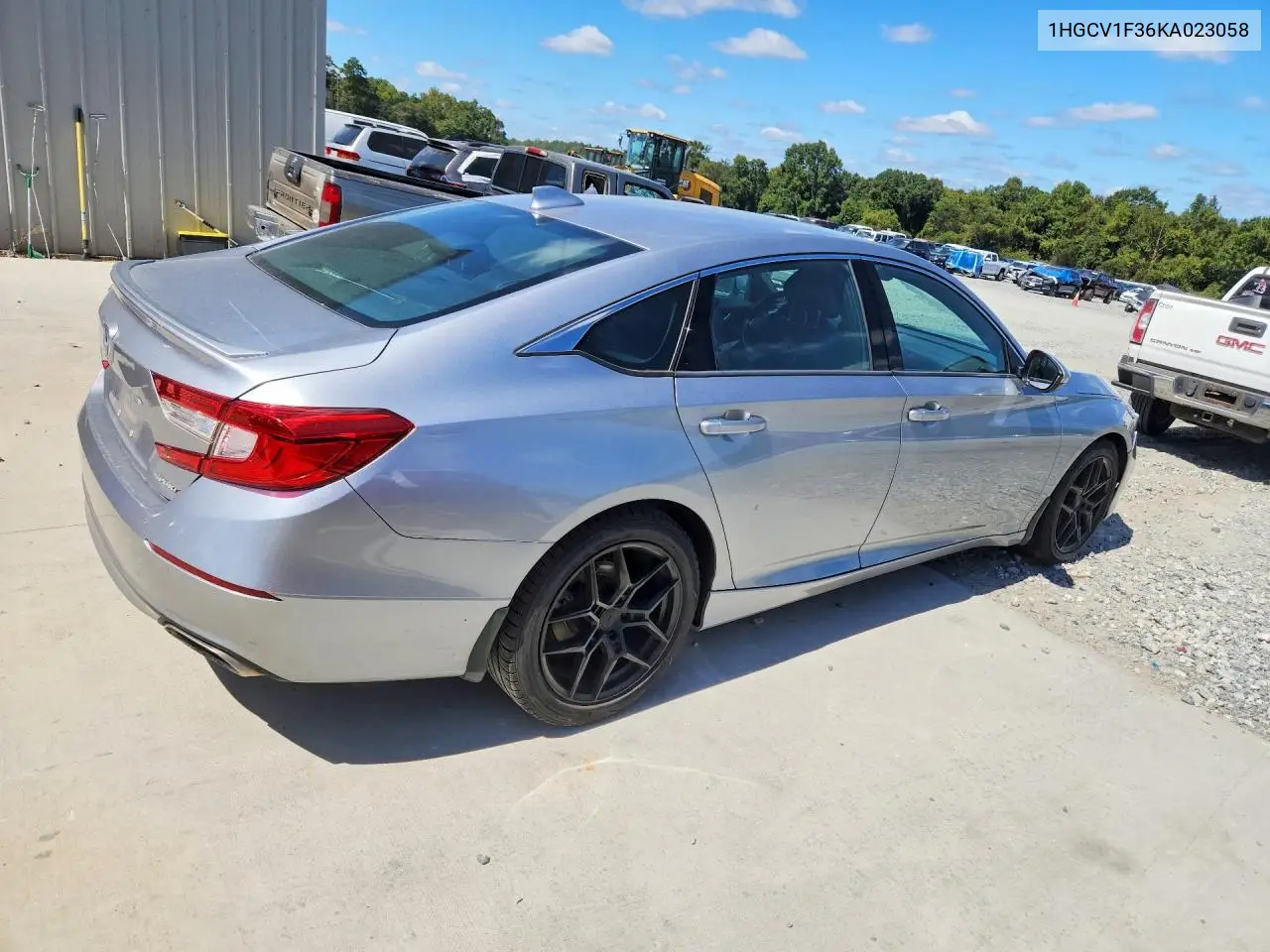 2019 HONDA ACCORD VIN 1HGCV1F36KA023058 — фото 3